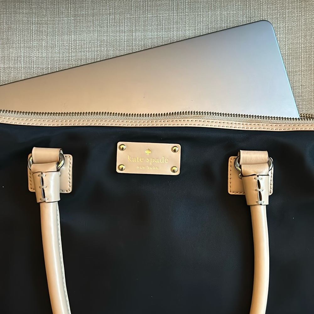 Kate Spade black laptop bag, used but in great condition! Very spacious.